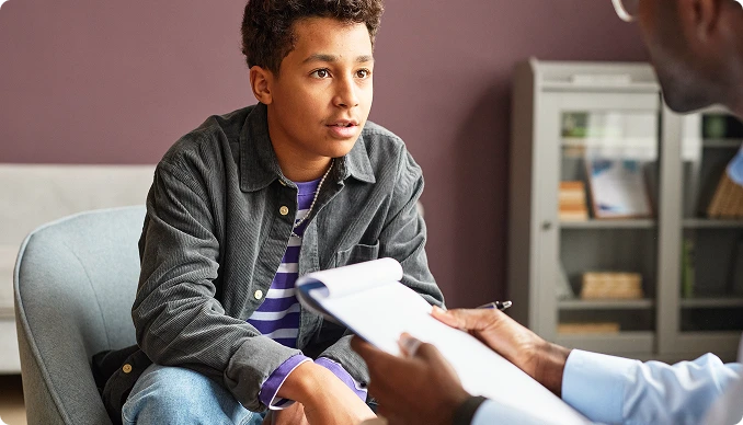 Consultas, avaliações e intervenções de saúde mental especializadas na infância e adolescência